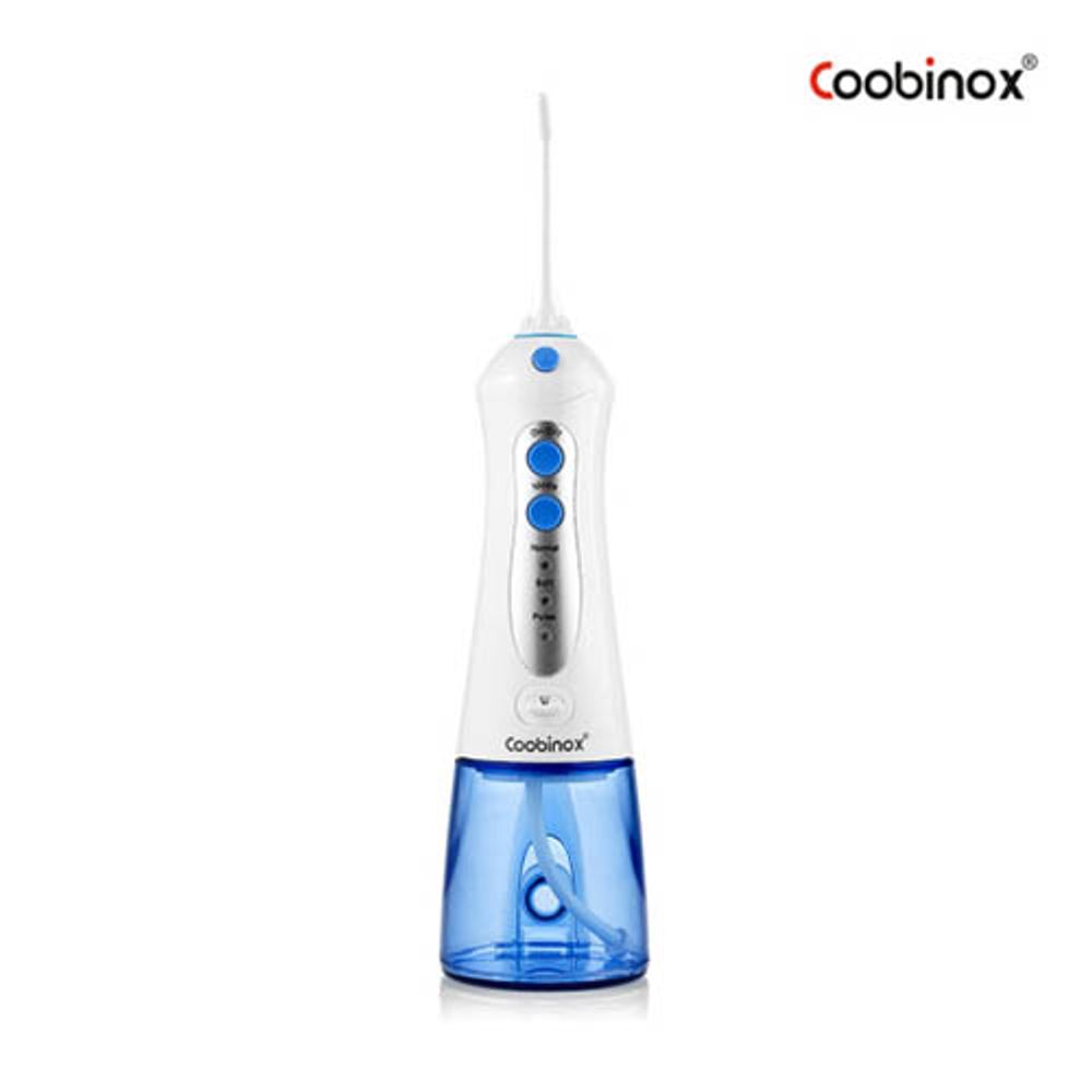 Coobinox® Portable Cordless Water Flosser (CX-195TC) - IPX7 Waterproof Oral Irrigator with 3 Cleaning Modes & 4 Jet Tips